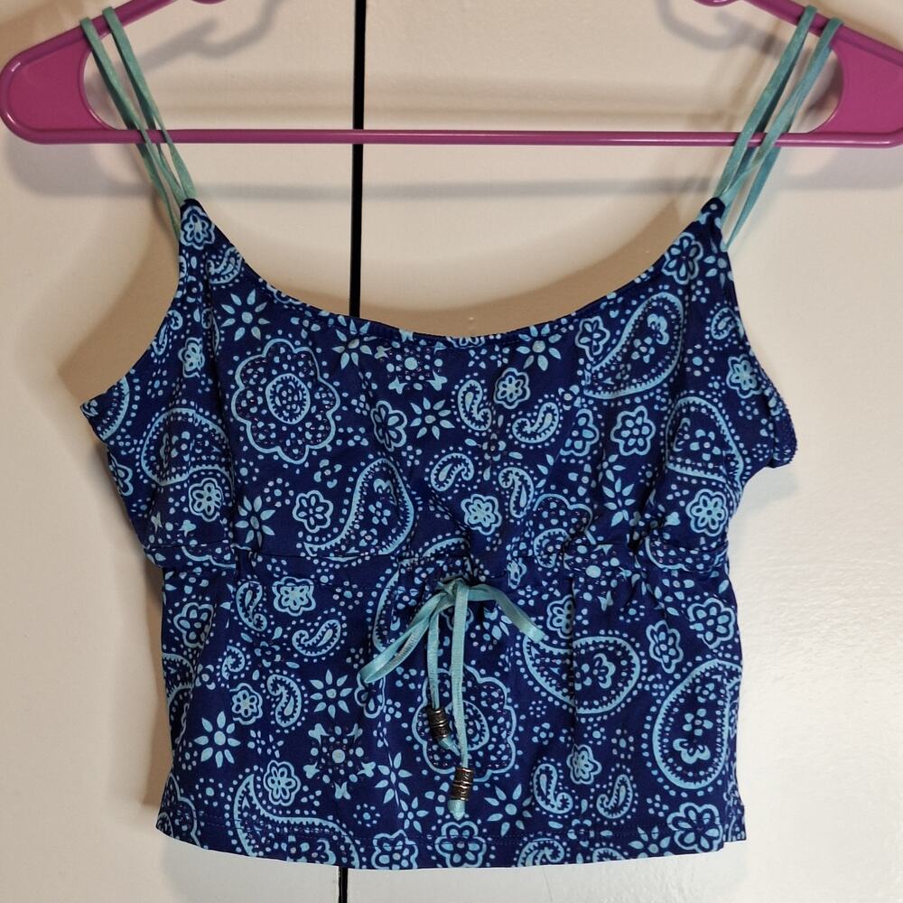 Vintage Swim Top Summer Crop Top